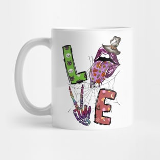 Love Halloween lips witch Mug